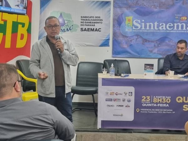 STIU-MA participa de Seminrio Nacional contra a privatizao do Saneamento 